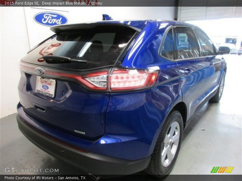 Deep Impact Blue Metallic / Ebony 2015 Ford Edge SE