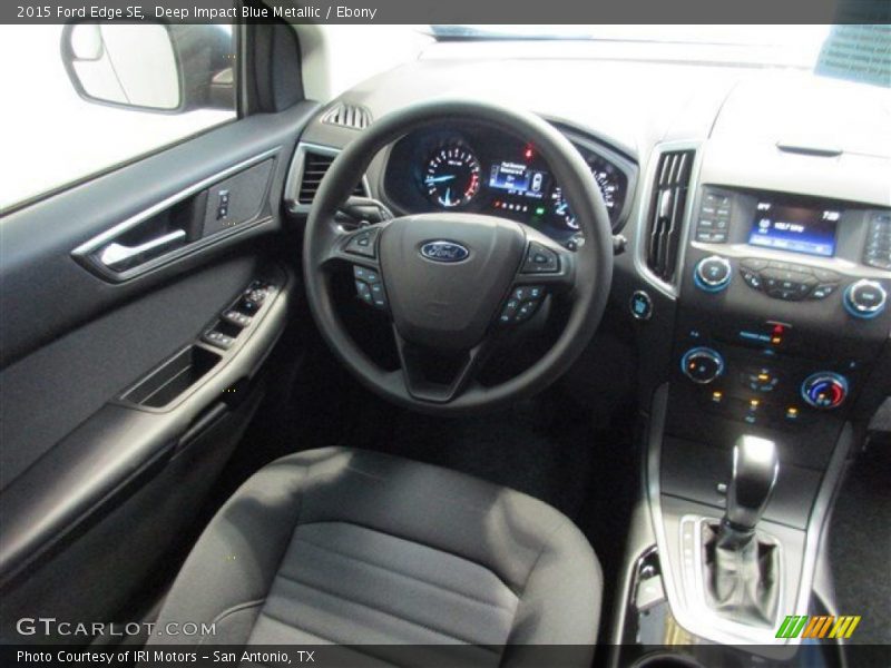 Deep Impact Blue Metallic / Ebony 2015 Ford Edge SE