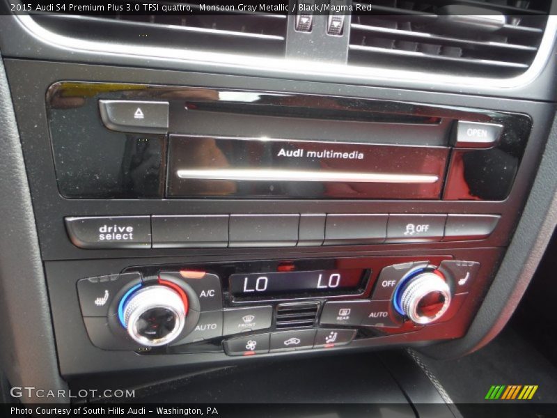 Monsoon Gray Metallic / Black/Magma Red 2015 Audi S4 Premium Plus 3.0 TFSI quattro