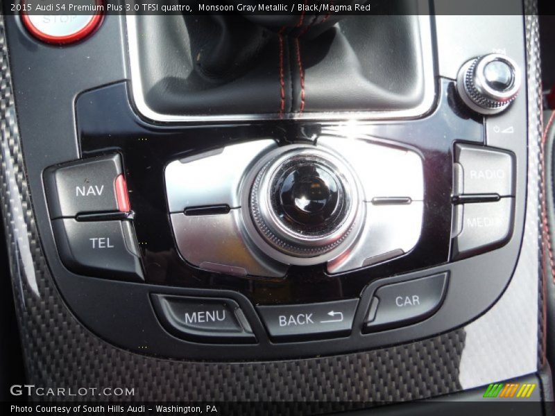 Monsoon Gray Metallic / Black/Magma Red 2015 Audi S4 Premium Plus 3.0 TFSI quattro