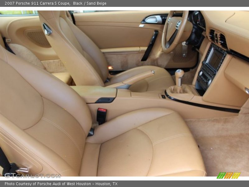 Black / Sand Beige 2007 Porsche 911 Carrera S Coupe