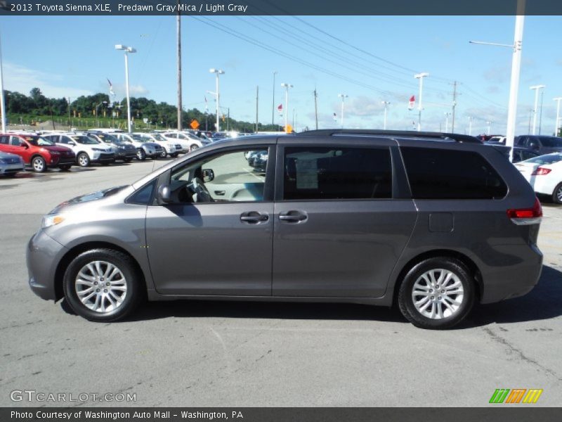 Predawn Gray Mica / Light Gray 2013 Toyota Sienna XLE