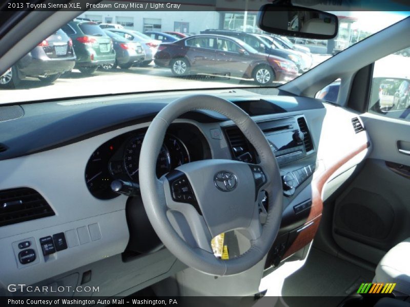 Predawn Gray Mica / Light Gray 2013 Toyota Sienna XLE