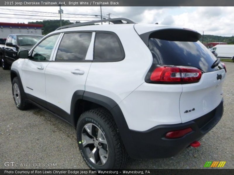 Bright White / Trailhawk Black 2015 Jeep Cherokee Trailhawk 4x4