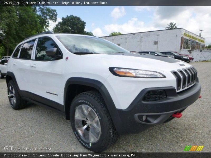 Bright White / Trailhawk Black 2015 Jeep Cherokee Trailhawk 4x4