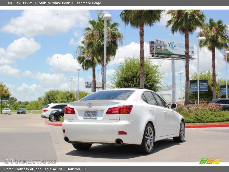 Starfire White Pearl / Cashmere Beige 2008 Lexus IS 250