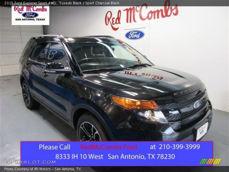 Tuxedo Black / Sport Charcoal Black 2015 Ford Explorer Sport 4WD