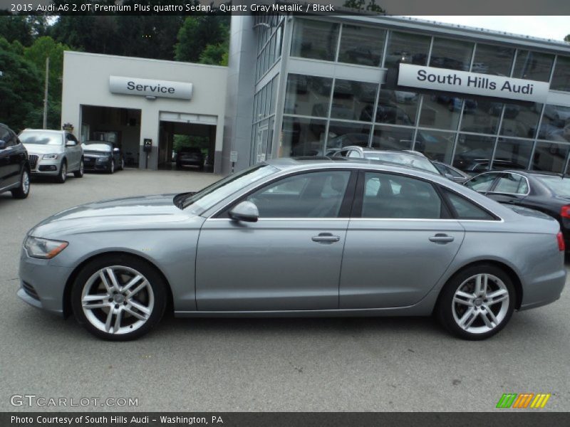 Quartz Gray Metallic / Black 2015 Audi A6 2.0T Premium Plus quattro Sedan