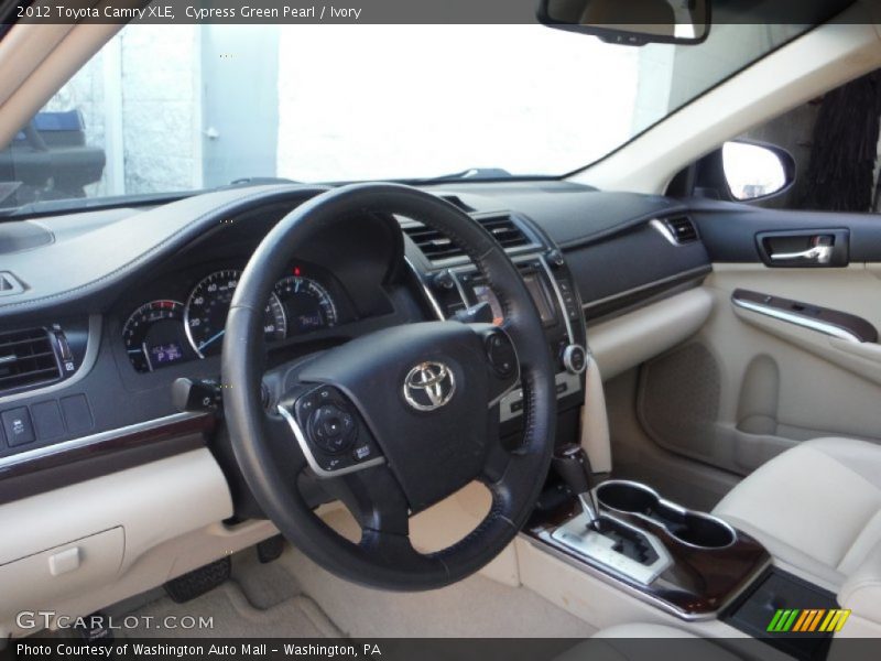 Cypress Green Pearl / Ivory 2012 Toyota Camry XLE