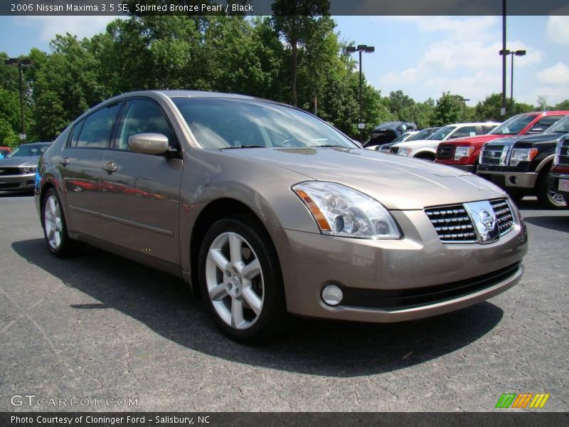 Spirited Bronze Pearl / Black 2006 Nissan Maxima 3.5 SE