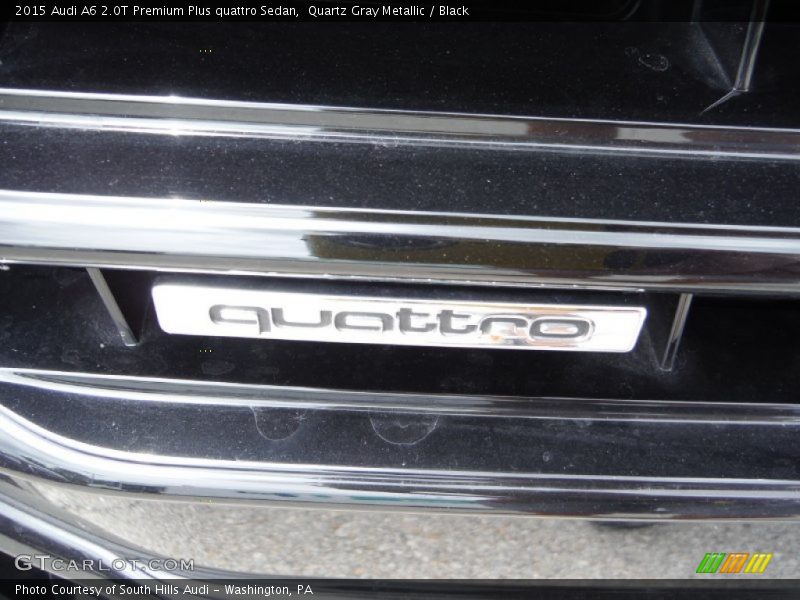 Quartz Gray Metallic / Black 2015 Audi A6 2.0T Premium Plus quattro Sedan