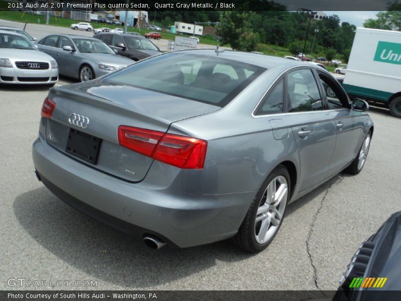Quartz Gray Metallic / Black 2015 Audi A6 2.0T Premium Plus quattro Sedan