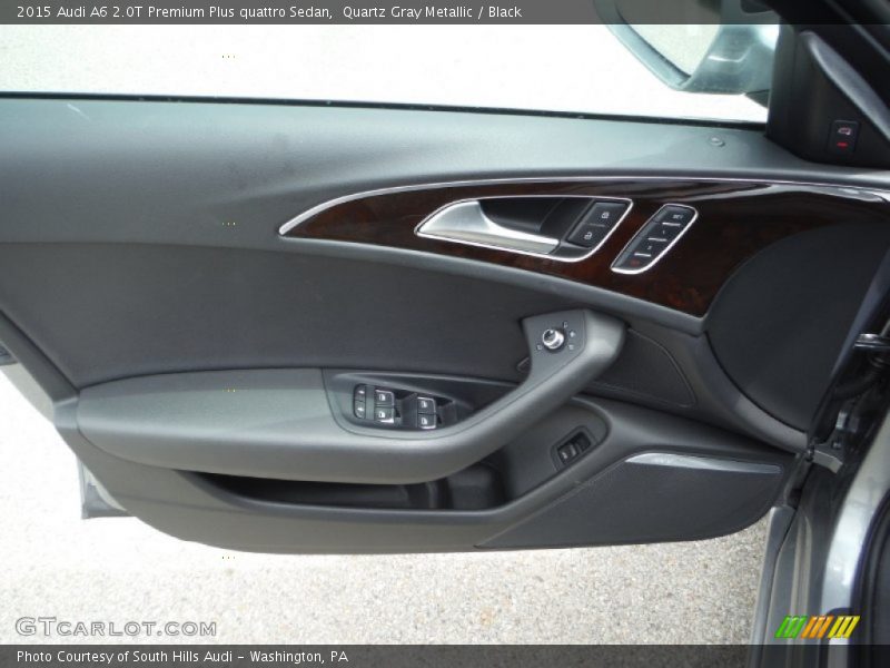 Quartz Gray Metallic / Black 2015 Audi A6 2.0T Premium Plus quattro Sedan