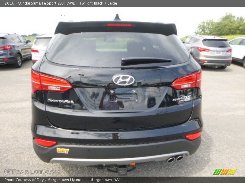 Twilight Black / Beige 2016 Hyundai Santa Fe Sport 2.0T AWD