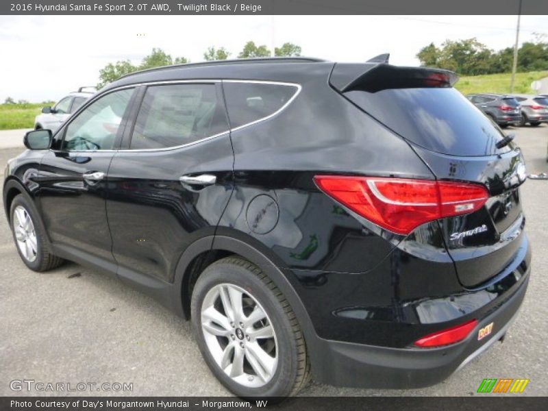 Twilight Black / Beige 2016 Hyundai Santa Fe Sport 2.0T AWD