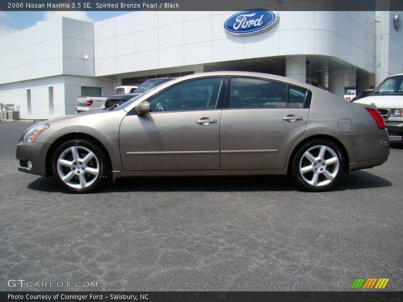 Spirited Bronze Pearl / Black 2006 Nissan Maxima 3.5 SE