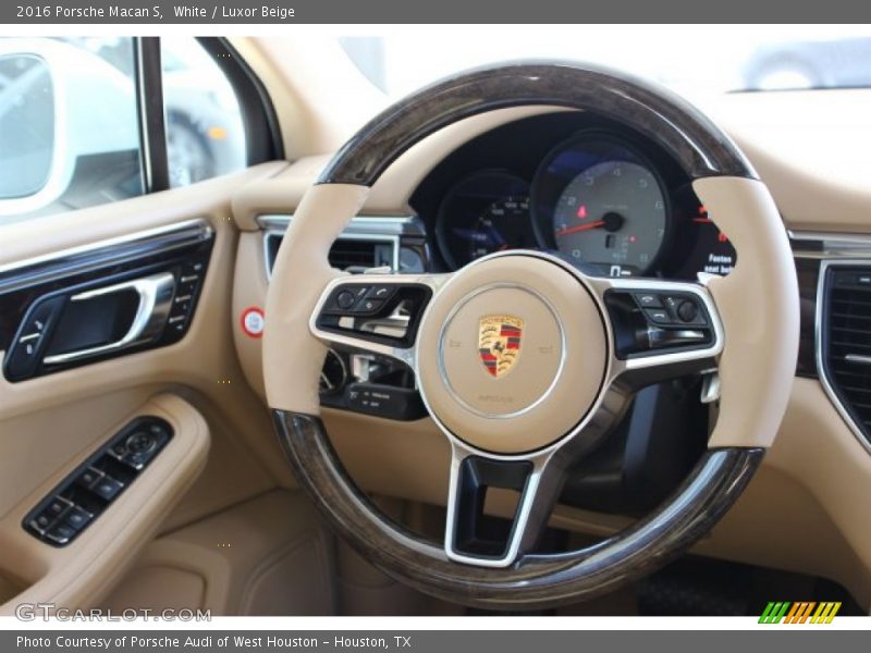 White / Luxor Beige 2016 Porsche Macan S