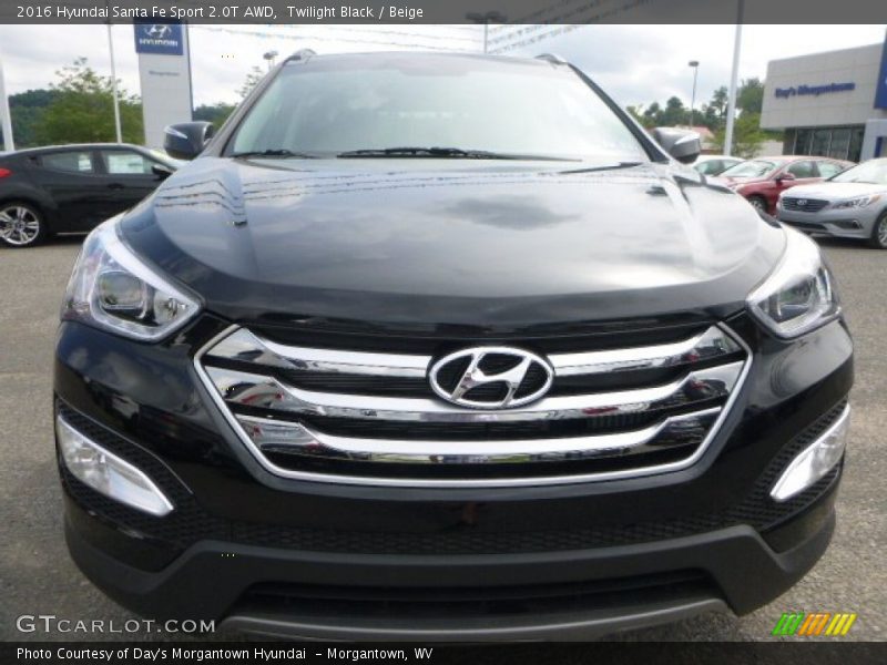 Twilight Black / Beige 2016 Hyundai Santa Fe Sport 2.0T AWD