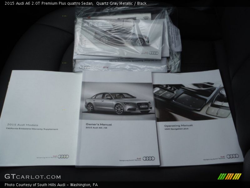 Quartz Gray Metallic / Black 2015 Audi A6 2.0T Premium Plus quattro Sedan