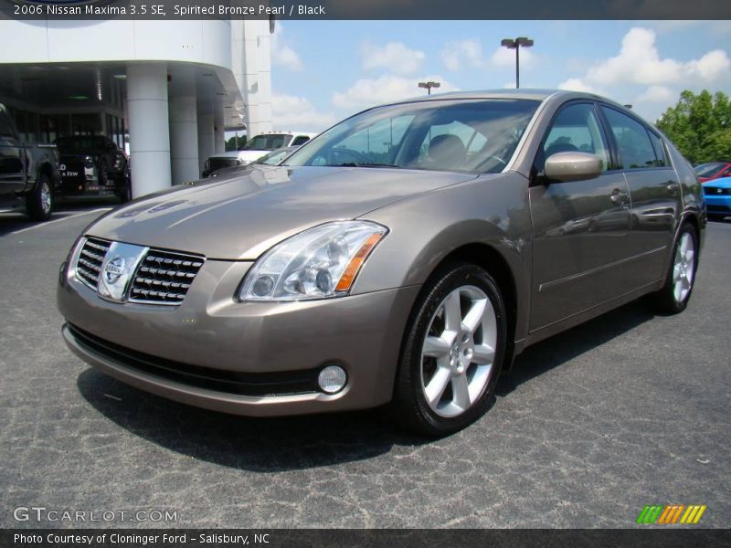 Spirited Bronze Pearl / Black 2006 Nissan Maxima 3.5 SE