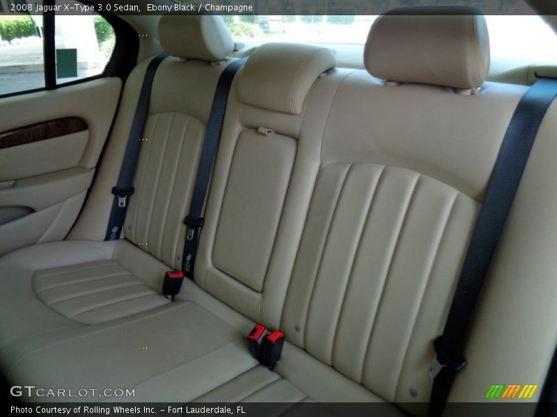 Ebony Black / Champagne 2008 Jaguar X-Type 3.0 Sedan