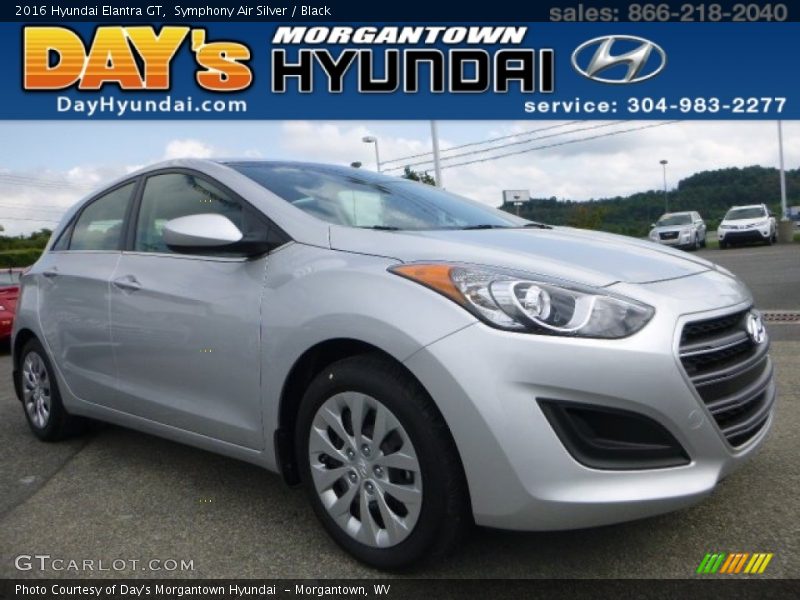 Symphony Air Silver / Black 2016 Hyundai Elantra GT