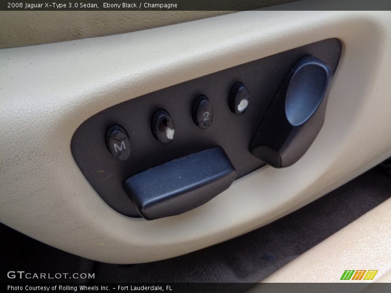 Ebony Black / Champagne 2008 Jaguar X-Type 3.0 Sedan