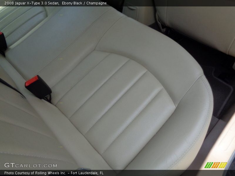 Ebony Black / Champagne 2008 Jaguar X-Type 3.0 Sedan