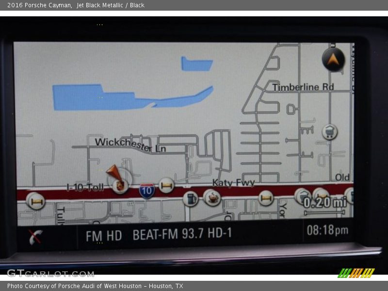 Navigation of 2016 Cayman 