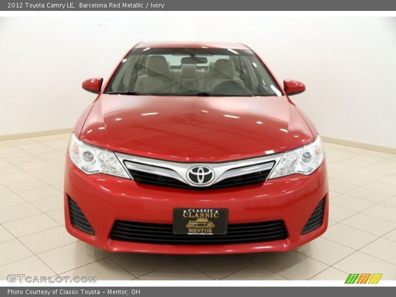 Barcelona Red Metallic / Ivory 2012 Toyota Camry LE