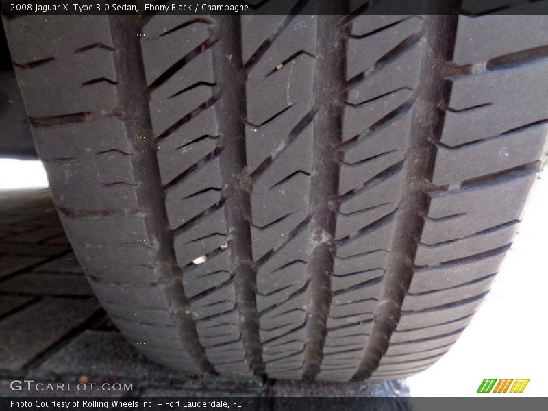Ebony Black / Champagne 2008 Jaguar X-Type 3.0 Sedan