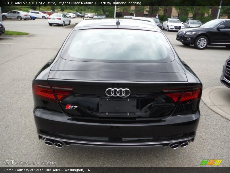 Mythos Black Metallic / Black w/Diamond Stitching 2016 Audi S7 4.0 TFSI quattro