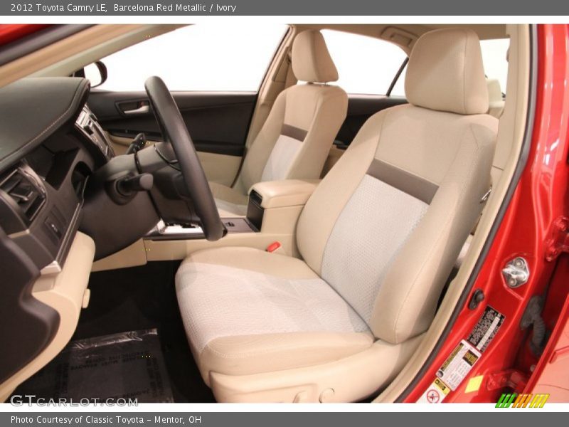 Barcelona Red Metallic / Ivory 2012 Toyota Camry LE