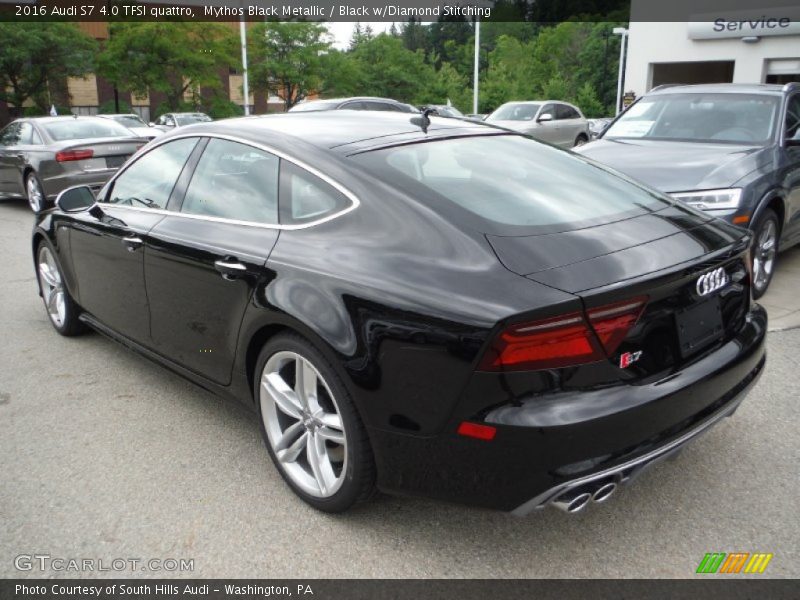 Mythos Black Metallic / Black w/Diamond Stitching 2016 Audi S7 4.0 TFSI quattro