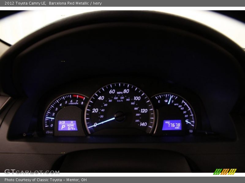 Barcelona Red Metallic / Ivory 2012 Toyota Camry LE