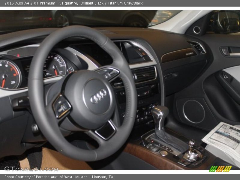 Brilliant Black / Titanium Gray/Black 2015 Audi A4 2.0T Premium Plus quattro