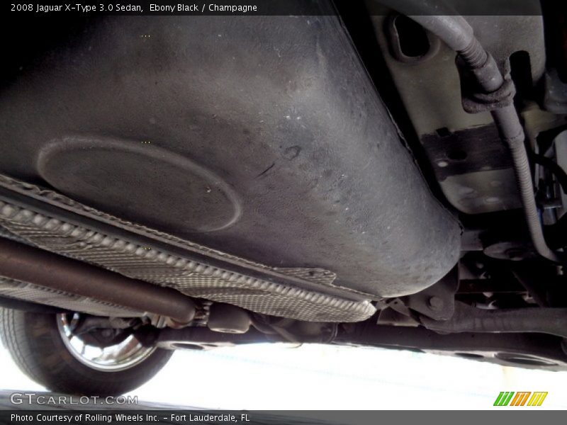 Ebony Black / Champagne 2008 Jaguar X-Type 3.0 Sedan
