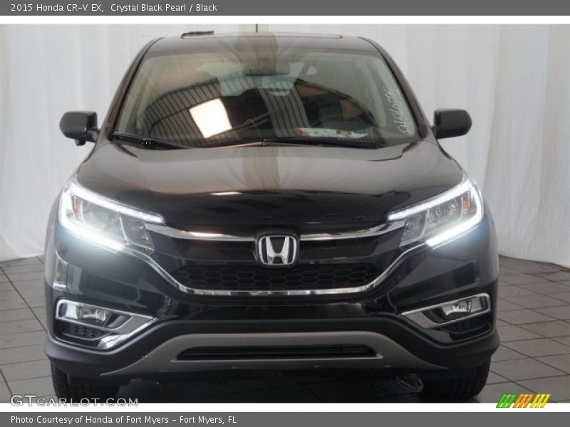 Crystal Black Pearl / Black 2015 Honda CR-V EX