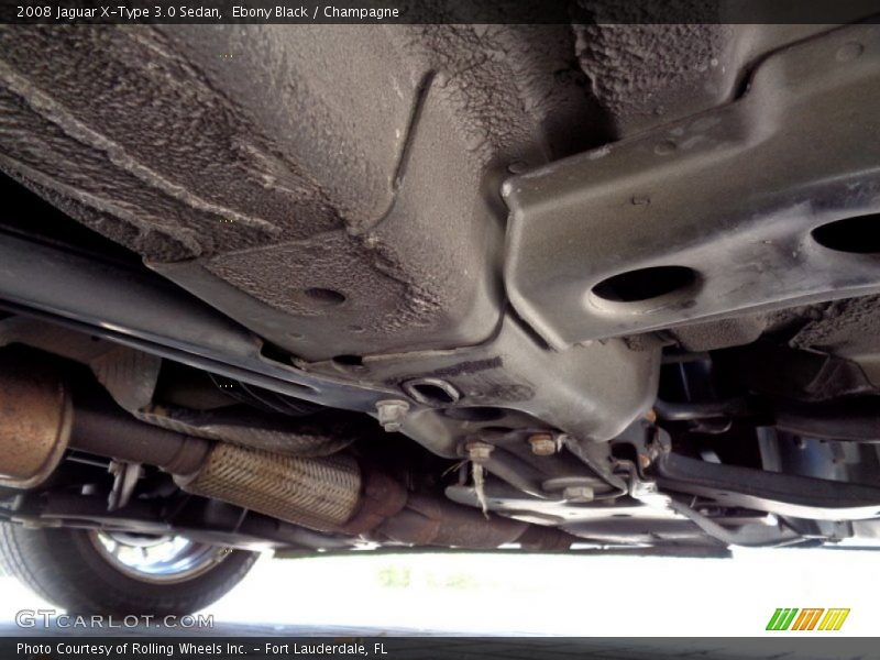 Ebony Black / Champagne 2008 Jaguar X-Type 3.0 Sedan
