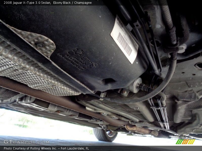 Ebony Black / Champagne 2008 Jaguar X-Type 3.0 Sedan