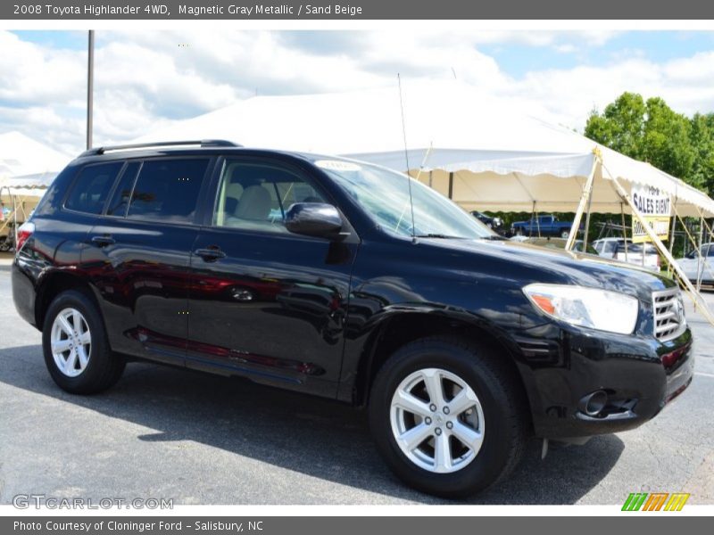 Magnetic Gray Metallic / Sand Beige 2008 Toyota Highlander 4WD
