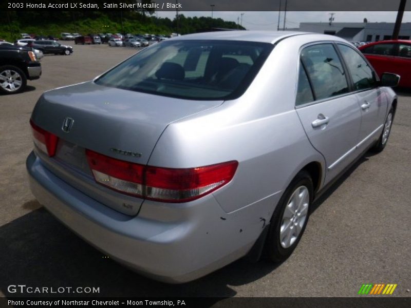 Satin Silver Metallic / Black 2003 Honda Accord LX Sedan