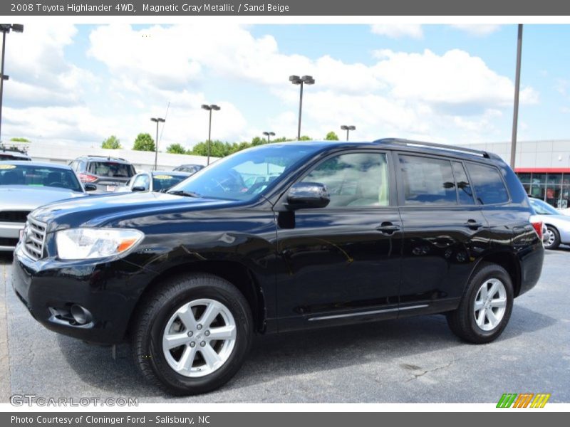 Magnetic Gray Metallic / Sand Beige 2008 Toyota Highlander 4WD