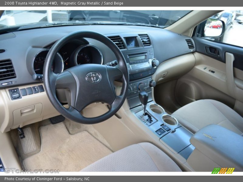 Magnetic Gray Metallic / Sand Beige 2008 Toyota Highlander 4WD