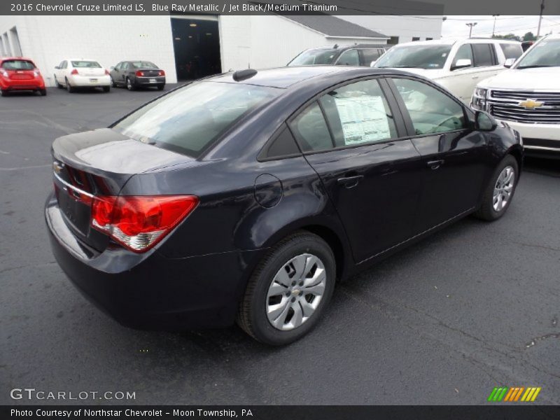 Blue Ray Metallic / Jet Black/Medium Titanium 2016 Chevrolet Cruze Limited LS
