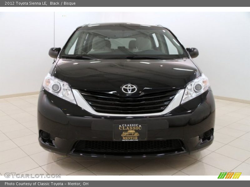 Black / Bisque 2012 Toyota Sienna LE