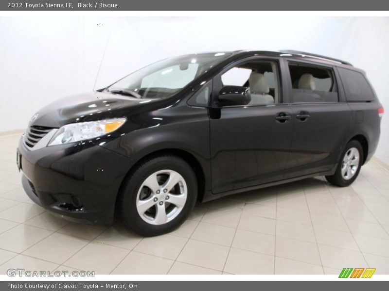 Black / Bisque 2012 Toyota Sienna LE