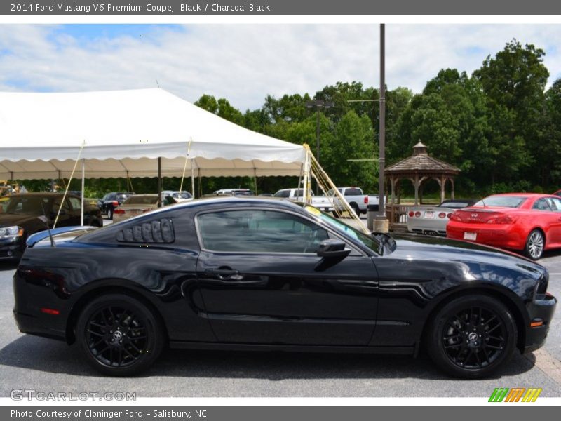 Black / Charcoal Black 2014 Ford Mustang V6 Premium Coupe