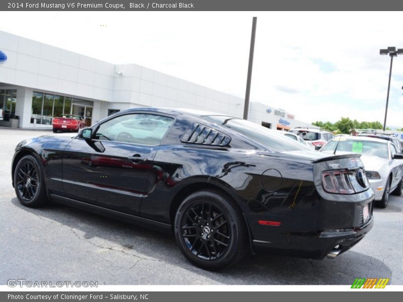 Black / Charcoal Black 2014 Ford Mustang V6 Premium Coupe