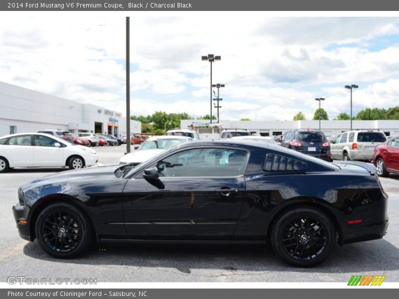 Black / Charcoal Black 2014 Ford Mustang V6 Premium Coupe